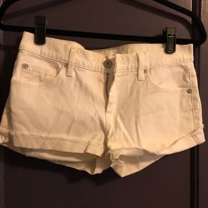 7 For All Mankind Denim White Shorts